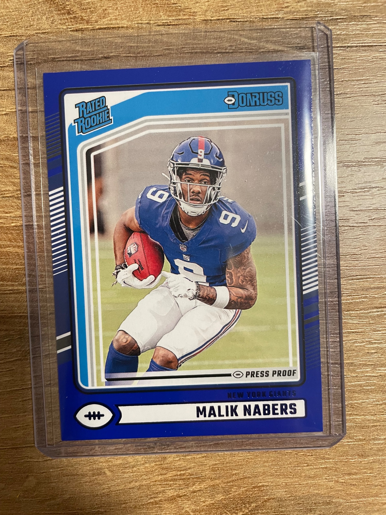 Donruss Rated Rookie Malik Nabers Press Proof