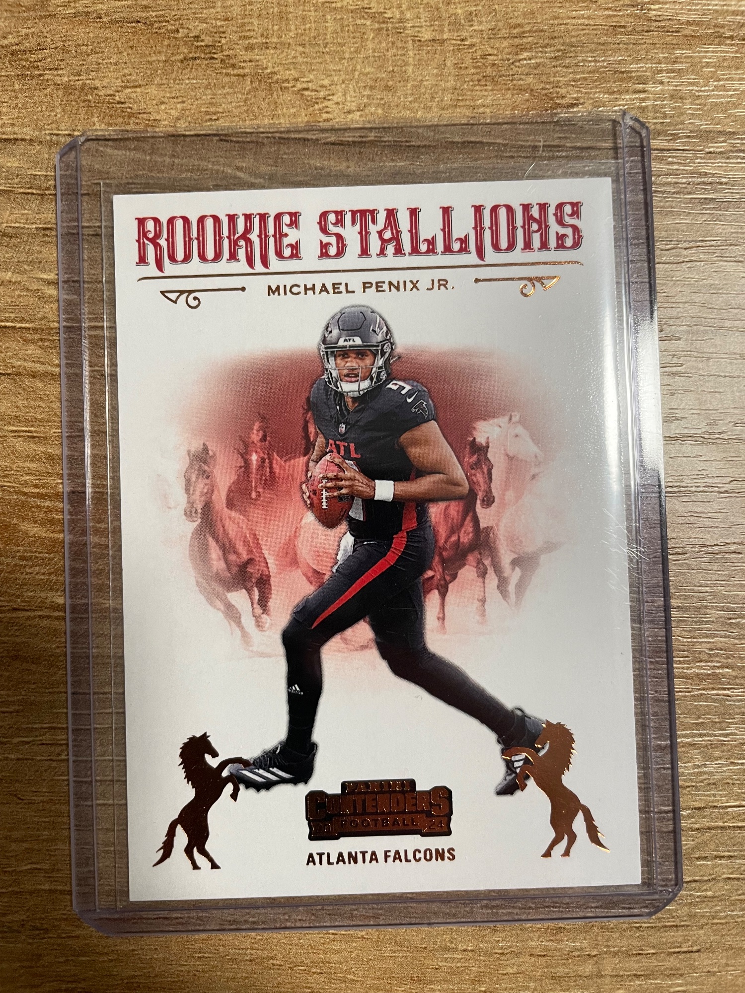 Michael Penix Jr. Panini Contenders Football Rookie Stallions