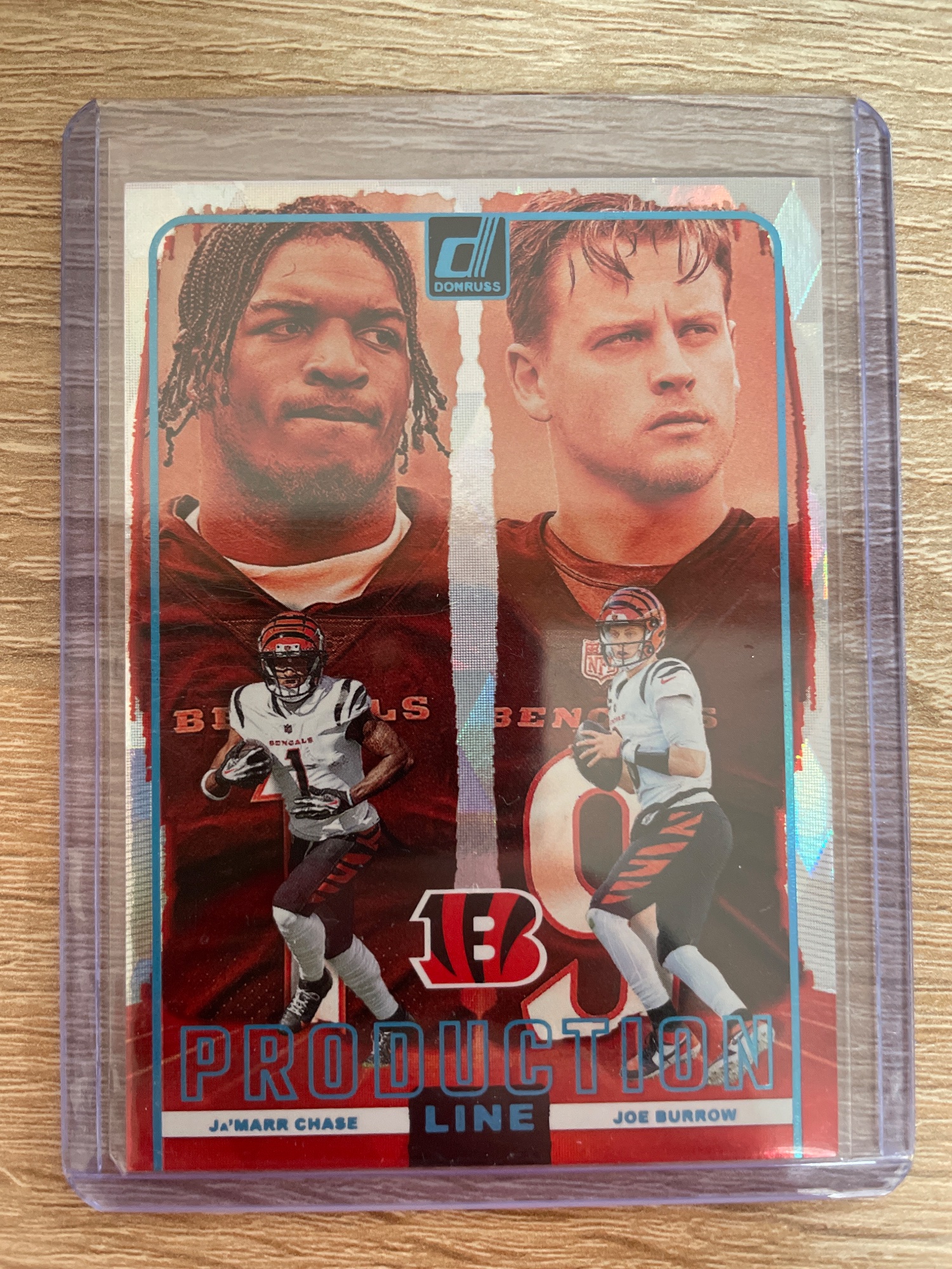 Ja'Marr Chase, Joe Burrow Donruss Production Line #13