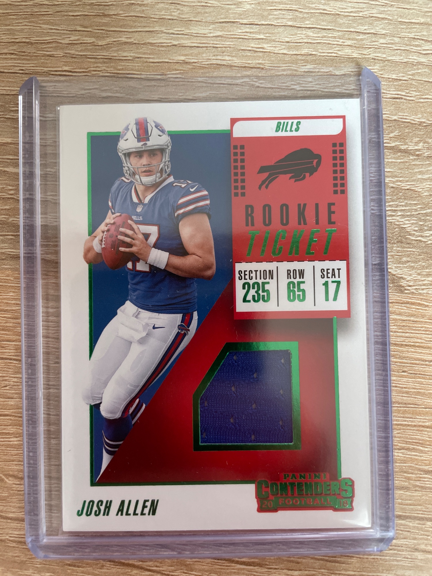 Josh Allen 2018 Panini Contenders Rookie Ticket #RTS-5