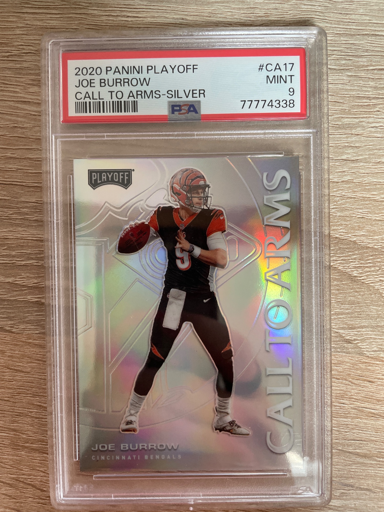 Joe Burrow 2020 Panini Playoff Call to Arms #CA17 Silver