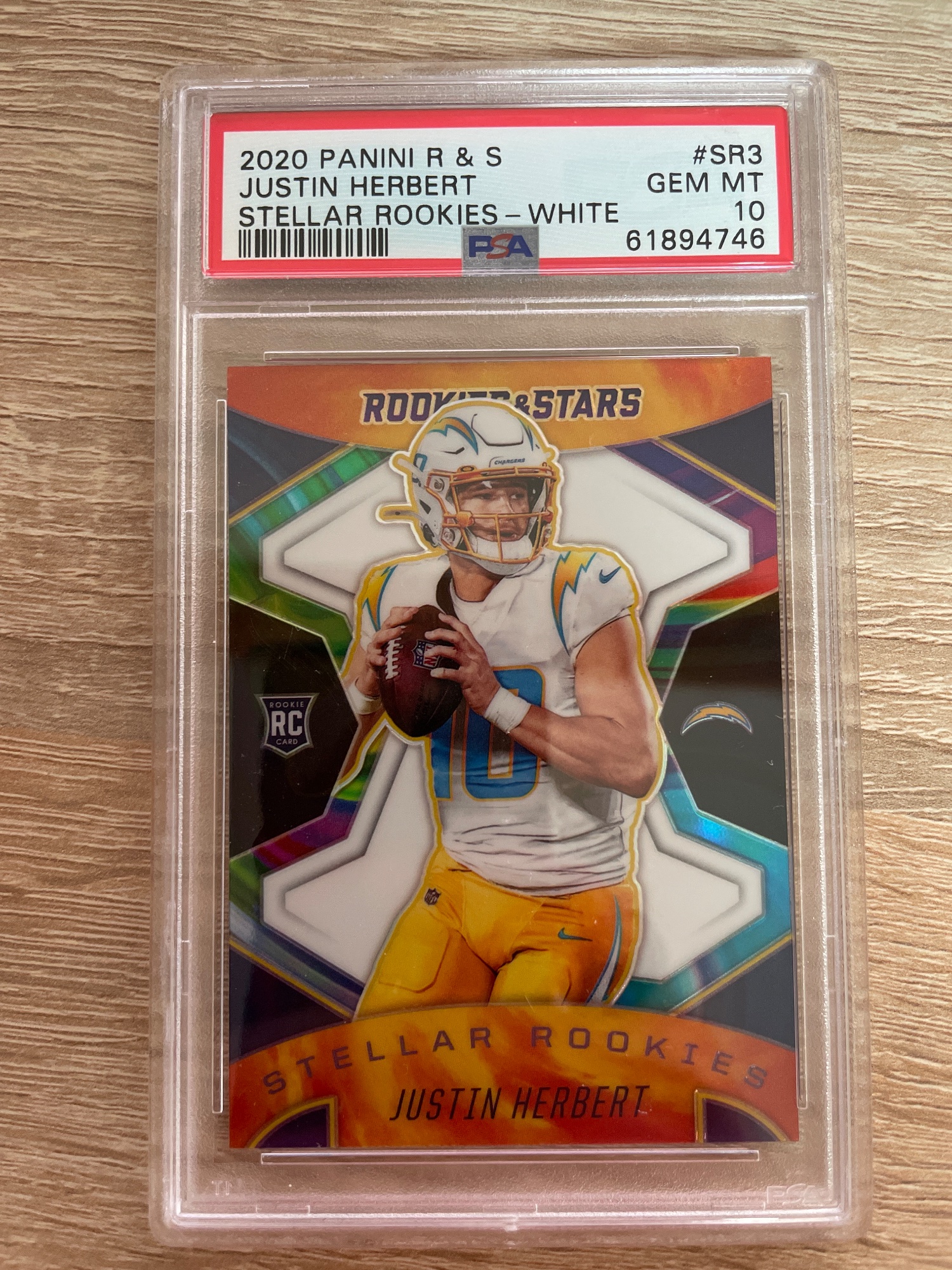 Justin Herbert 2020 Panini Rookies & Stars Stellar Rookies #SR3 White