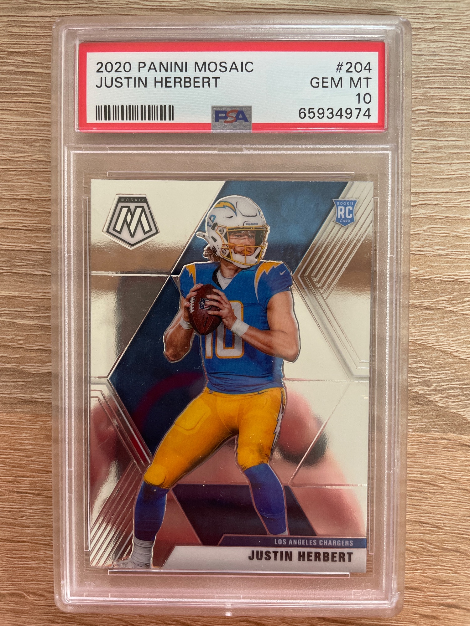 Justin Herbert 2020 Panini Mosaic #204