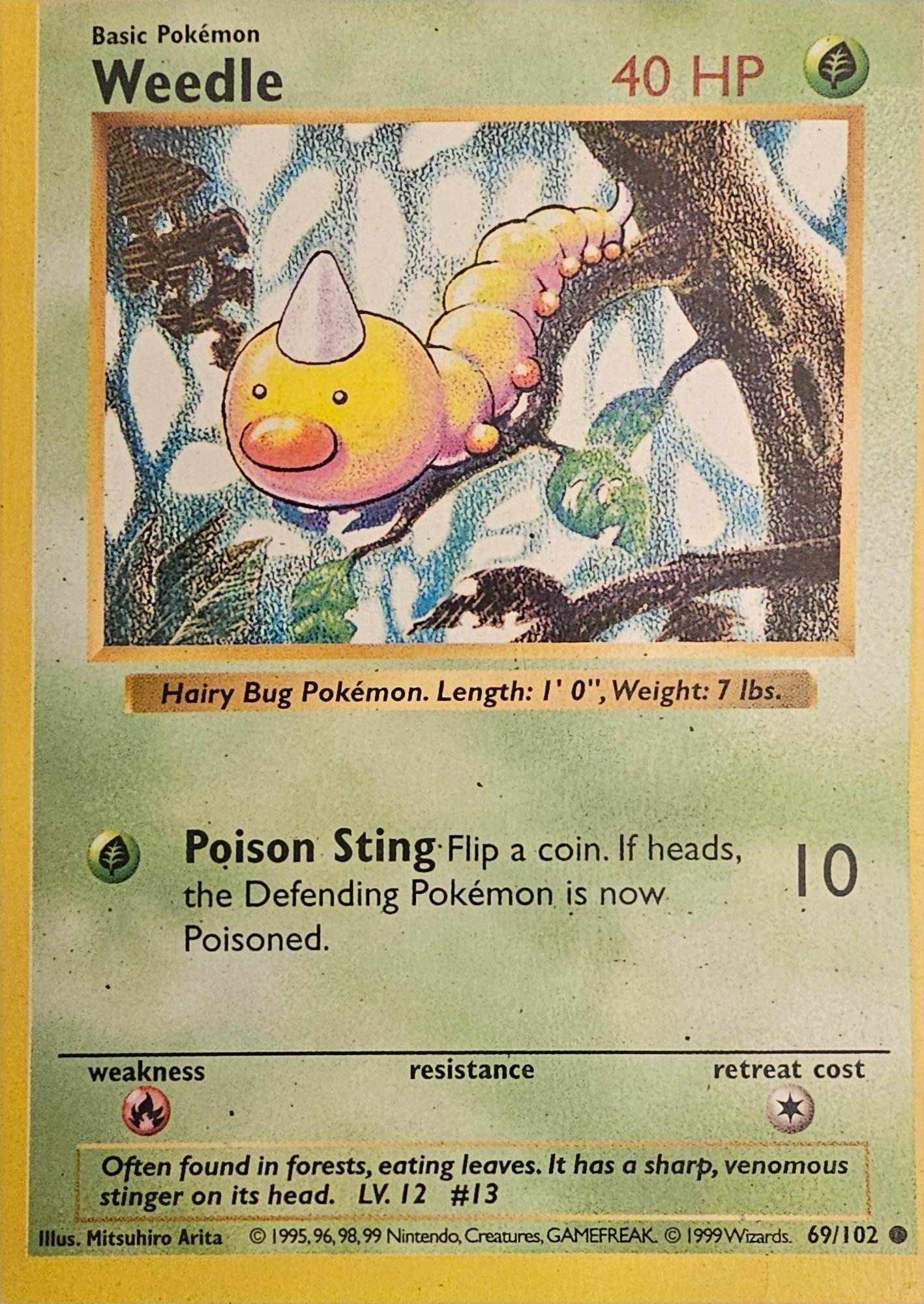 Weedle 1995 #69/102 Shadowless