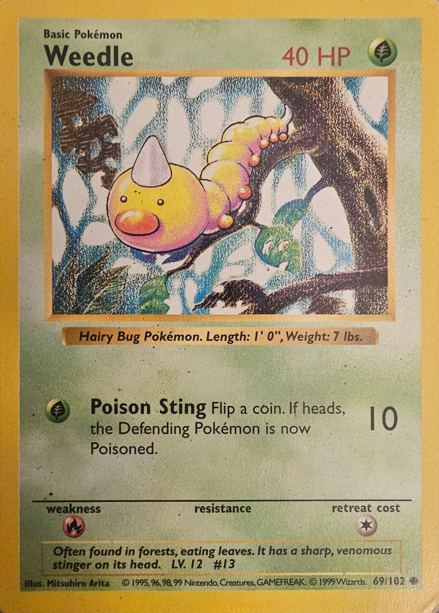 Weedle 1995 #69/102 Shadowless